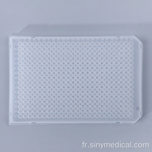 384 Microplaques de plaque de réaction de PCR bien plate